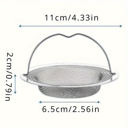 Kitchen Sink Strainer Fine Mesh Easy-Remove Handle