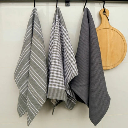 Kitchen Tea Towels Quick-Dry Microfiber Eco-Friendly Set of 3