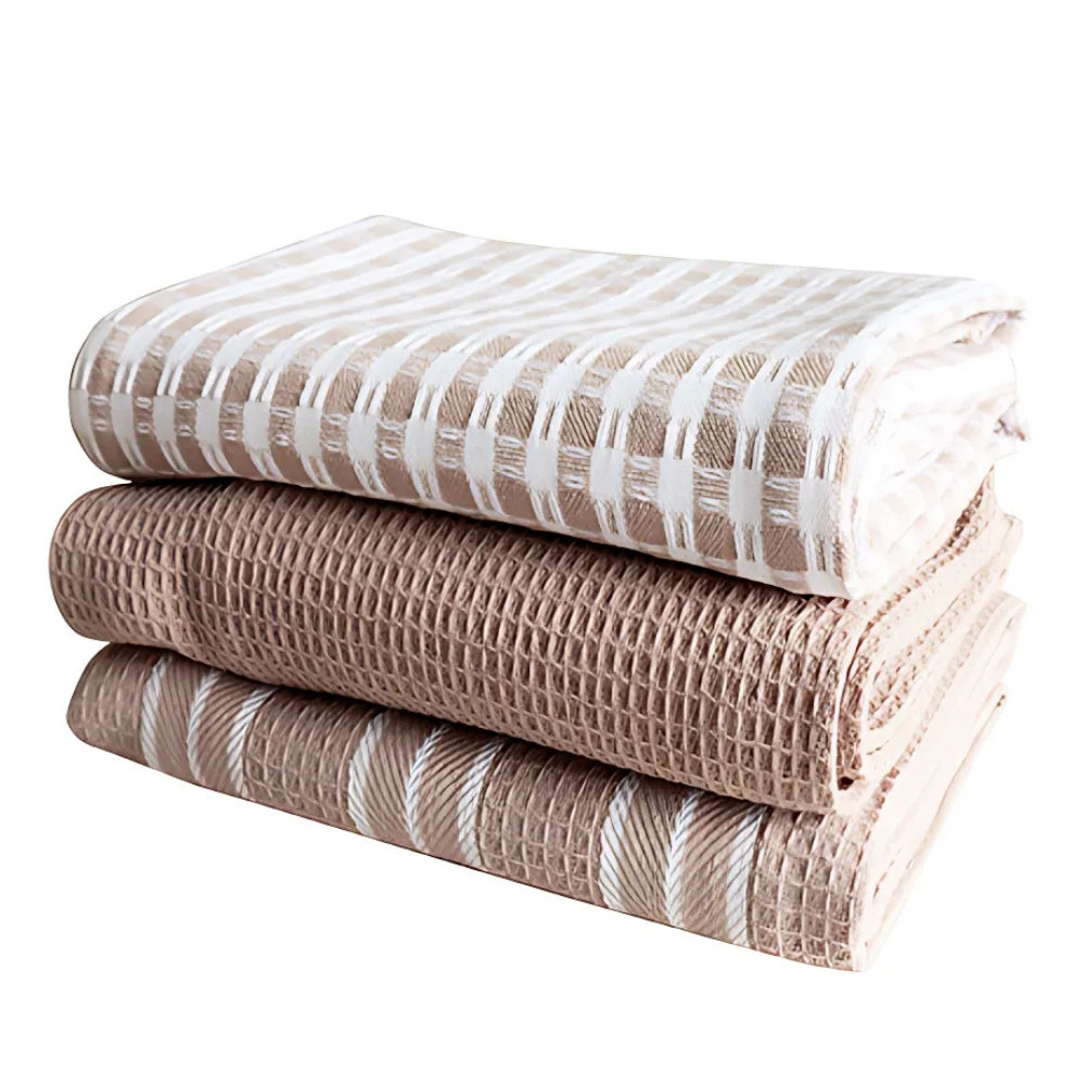 Kitchen Tea Towels Quick-Dry Microfiber Eco-Friendly Set of 3