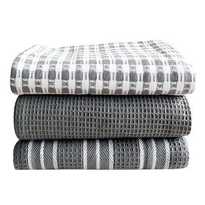 Kitchen Tea Towels Quick-Dry Microfiber Eco-Friendly Set of 3