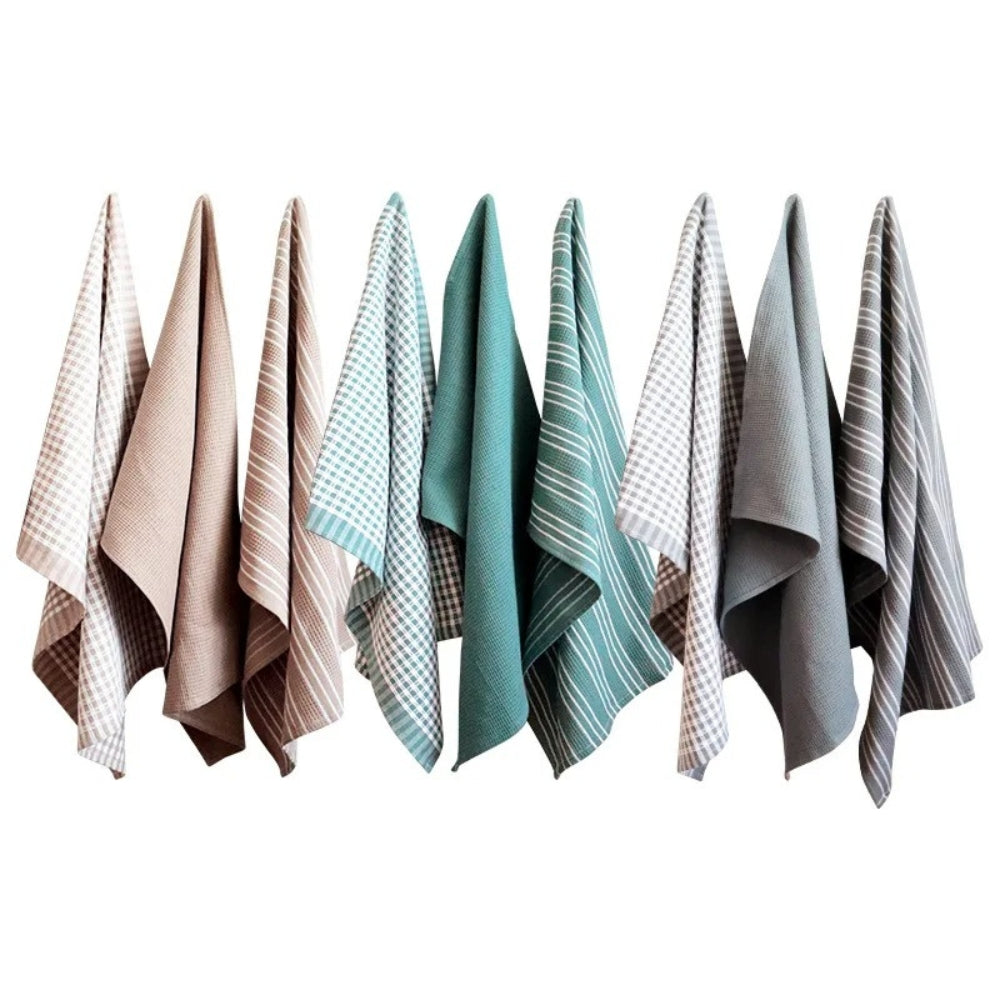 Kitchen Tea Towels Quick-Dry Microfiber Eco-Friendly Set of 3