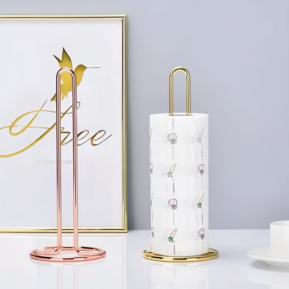 Kitchen Tissue Roll Holder Iron One-Hand Tear