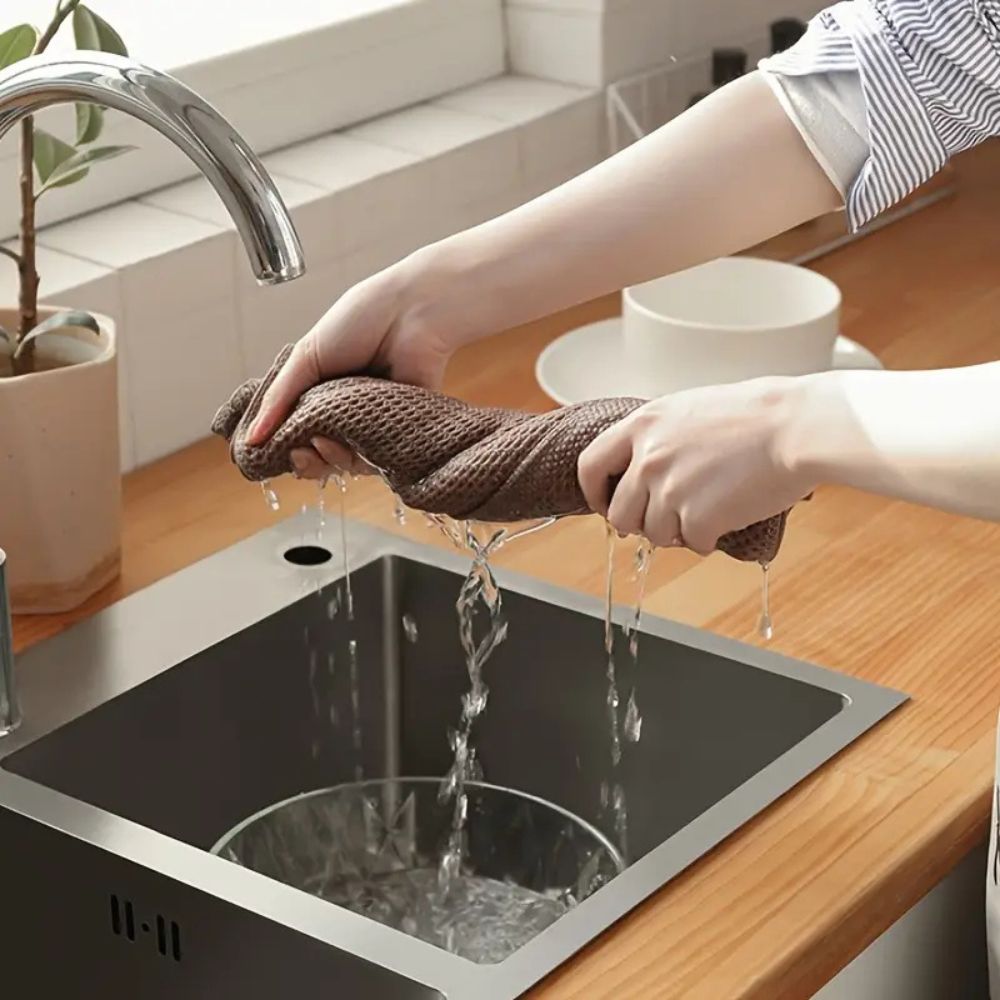 Kitchen Towel 100% Cotton Honeycomb Quick-Drying