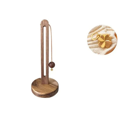 Kitchen Towel Holder Solid Wood Space-Saving