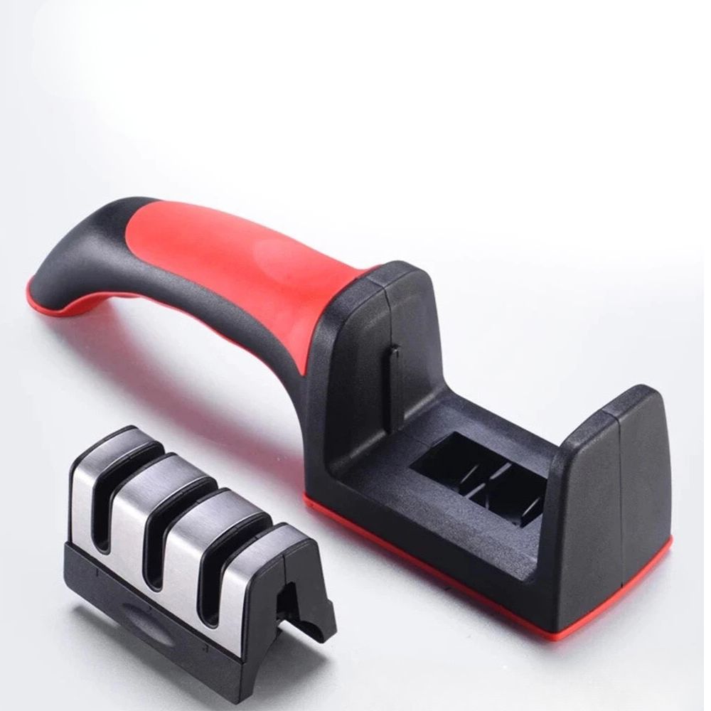 Knife Sharpener Multi-Stage Tungsten & Ceramic Non-Slip Base