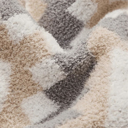 Knit Throw Blanket Premium Cotton Jacquard 51 x 63