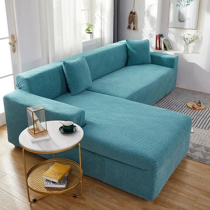L-Shaped Sofa Cover Polyester Machine-Washable Stain & Pet Hair Protection
