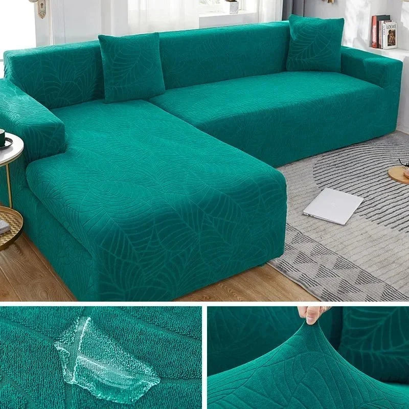 L-Shaped Sofa Cover Polyester Machine-Washable Stain & Pet Hair Protection