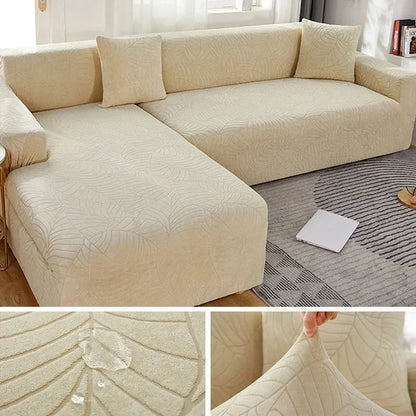 L-Shaped Sofa Cover Polyester Machine-Washable Stain & Pet Hair Protection