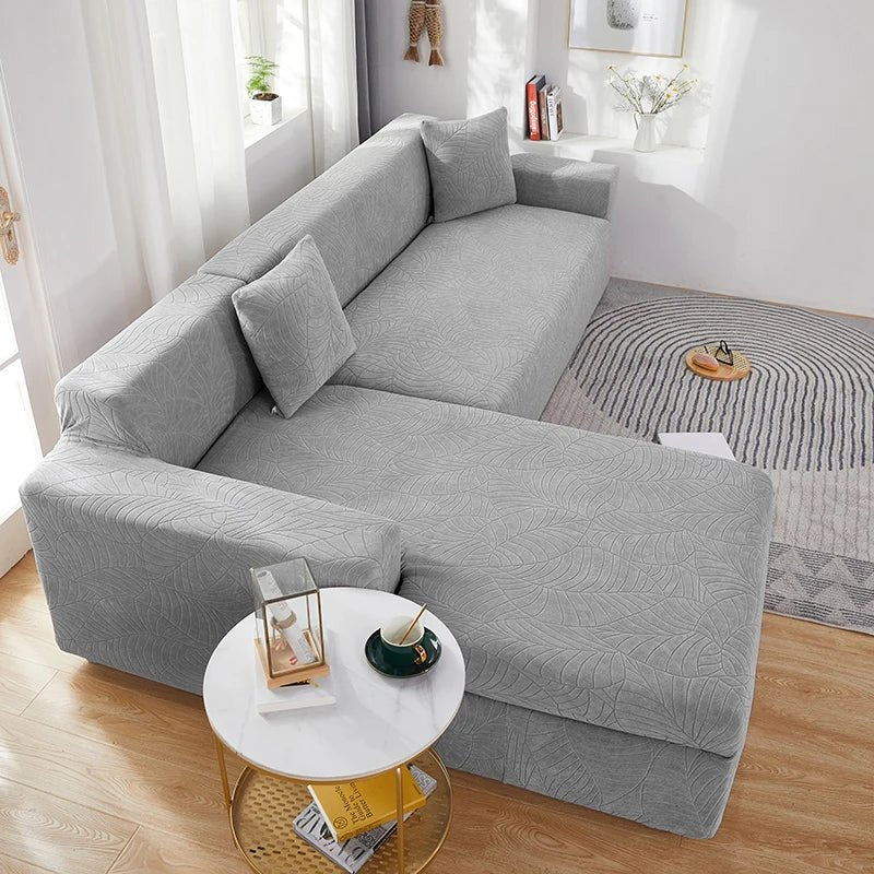 L-Shaped Sofa Cover Polyester Machine-Washable Stain & Pet Hair Protection