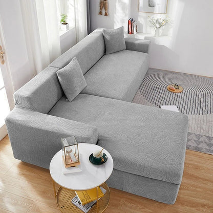 L-Shaped Sofa Cover Polyester Machine-Washable Stain & Pet Hair Protection