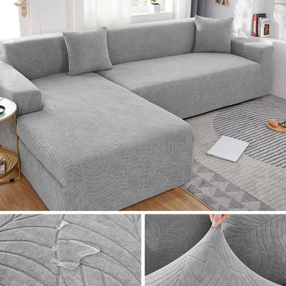 L-Shaped Sofa Cover Polyester Machine-Washable Stain & Pet Hair Protection