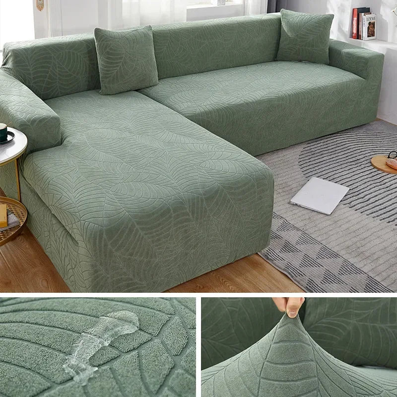 L-Shaped Sofa Cover Polyester Machine-Washable Stain & Pet Hair Protection