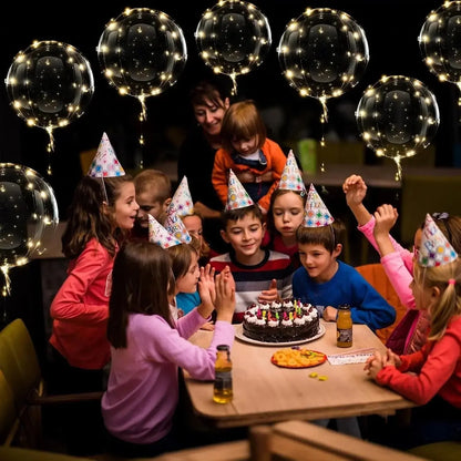 LED Balloons Warm White Reusable Set of 10