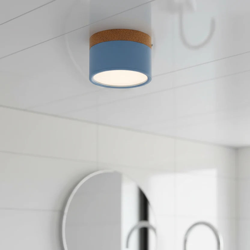 LED Ceiling Light Dimmable Aluminum Wood Design