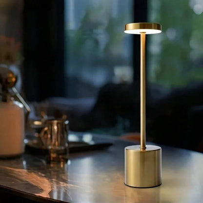 LED Desk Lamp Dimmable Flame Effect Rechargeable