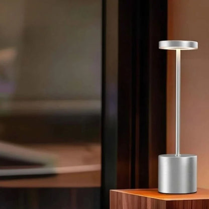 LED Desk Lamp Dimmable Flame Effect Rechargeable