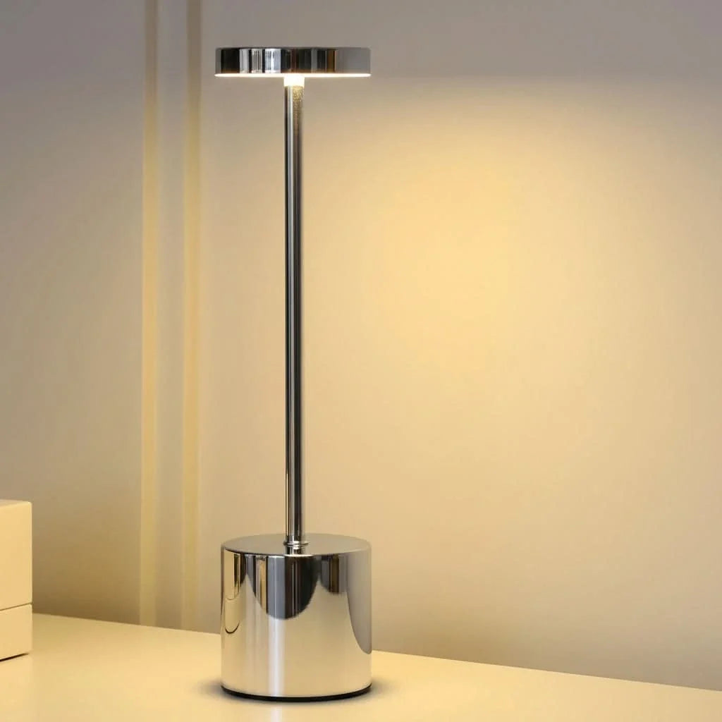 LED Desk Lamp Dimmable Flame Effect Rechargeable