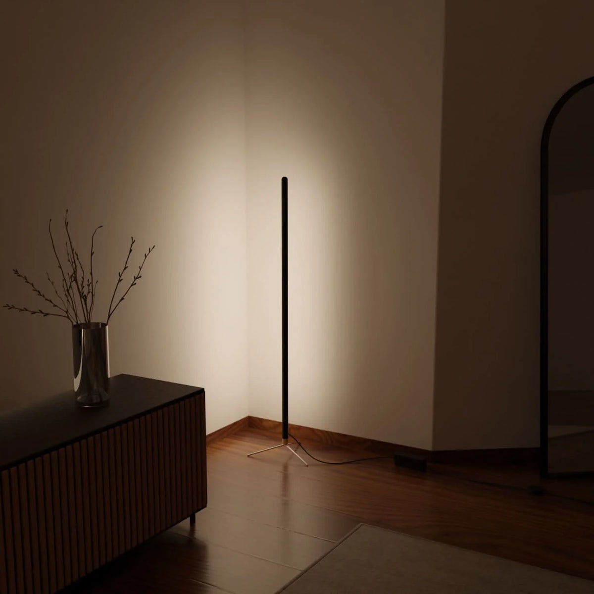 LED Floor Lamp Dimmable Color Temperature Remote Control