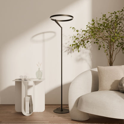 LED Floor Lamp Dimmable Warm-to-Cool Light Remote & App Control