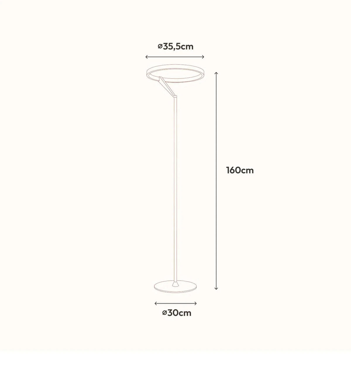 LED Floor Lamp Dimmable Warm-to-Cool Light Remote & App Control