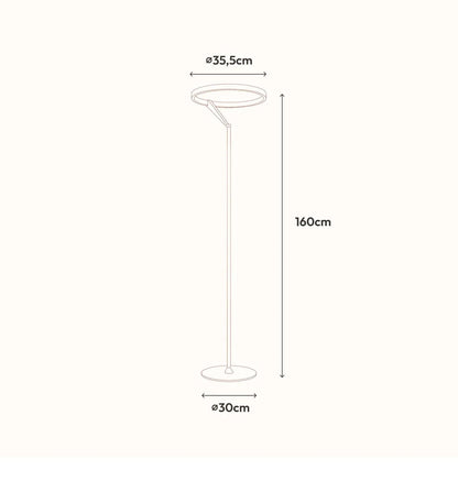 LED Floor Lamp Dimmable Warm-to-Cool Light Remote & App Control