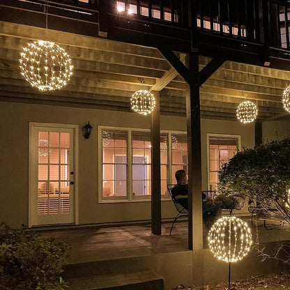 LED Light Sphere Cordless Foldable Weather-Resistant