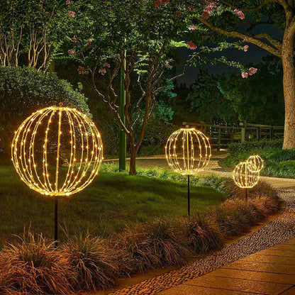 LED Light Sphere Cordless Foldable Weather-Resistant