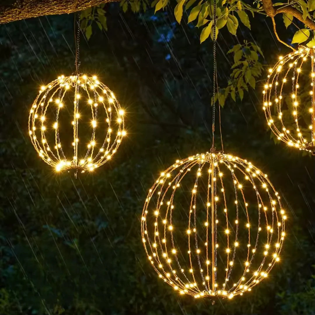 LED Light Sphere Cordless Foldable Weather-Resistant