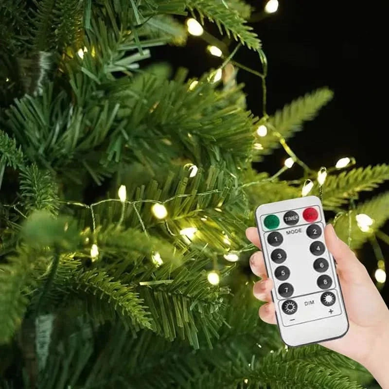 LED String Lights Firework Effect Remote Control Waterproof