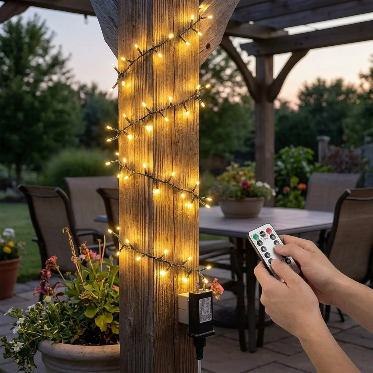 LED String Lights Firework Effect Remote Control Waterproof