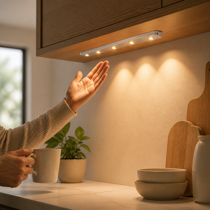 LED Strip Light Motion Sensor USB Rechargeable Magnetic Mount