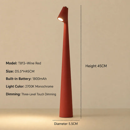 LED Table Lamp Cordless Rechargeable Touch Dimming Warm White Light
