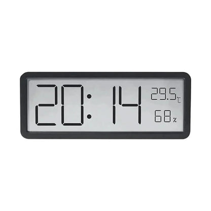 LED Wall Clock Large Digits Temperature & Humidity