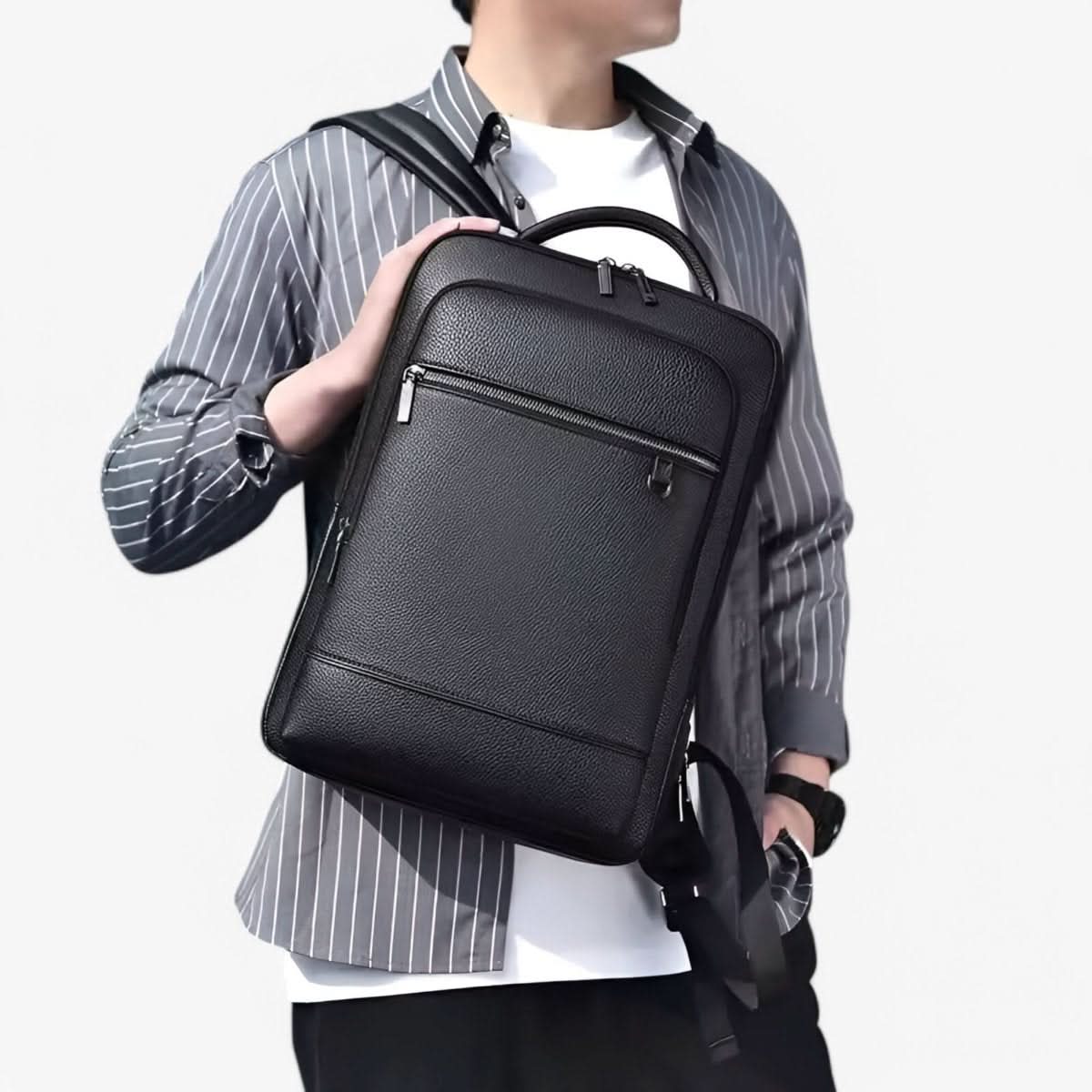 Laptop Backpack Built-In USB Port Fits 15.6 Inch