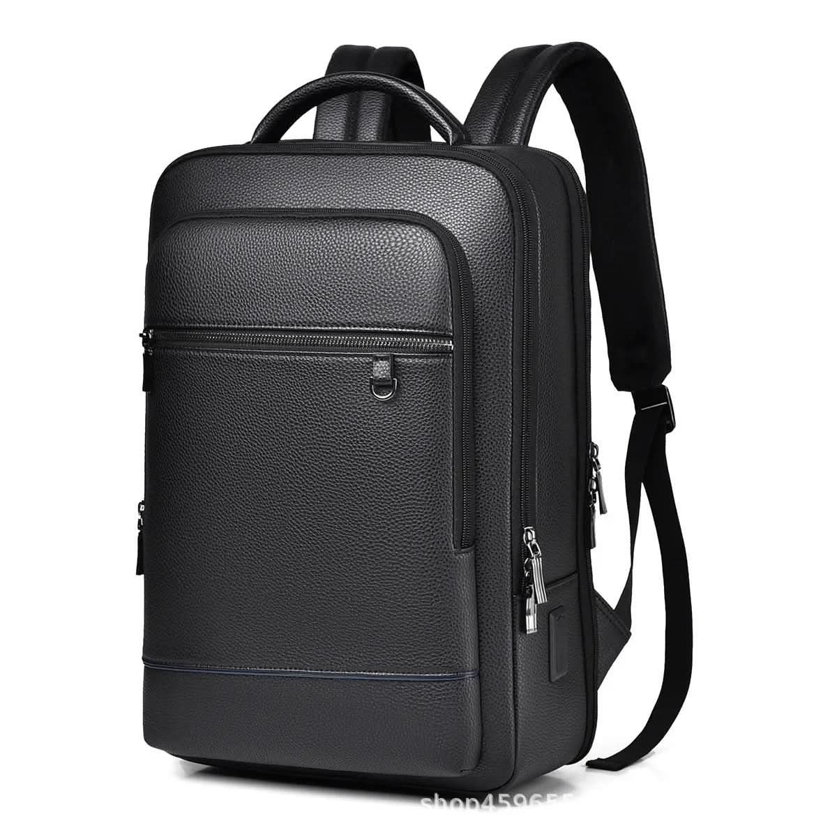 Laptop Backpack Built-In USB Port Fits 15.6 Inch