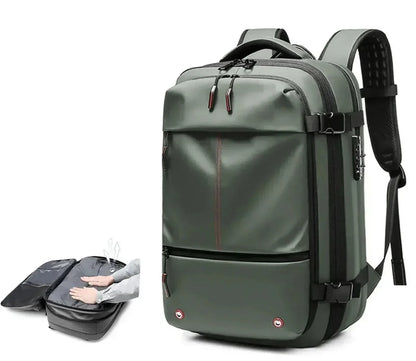 Laptop Backpack Vacuum Compressible & Expandable 17.3-Inch Padded Compartment