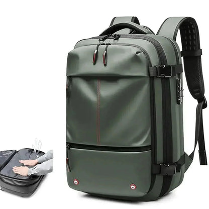Laptop Backpack Vacuum Compressible & Expandable 17.3-Inch Padded Compartment