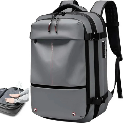 Laptop Backpack Vacuum Compressible & Expandable 17.3-Inch Padded Compartment