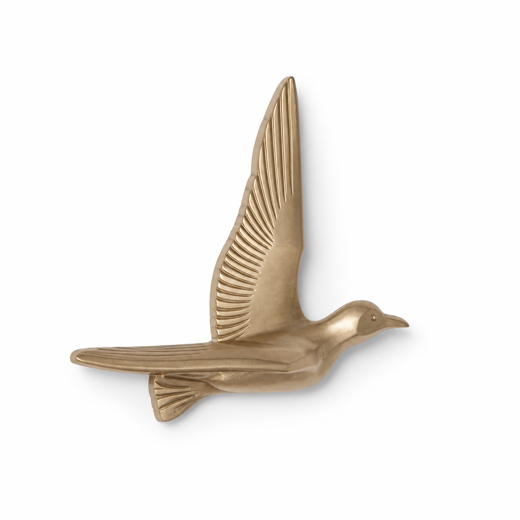 Laser-Engraved 3D Seagull Wall Decor