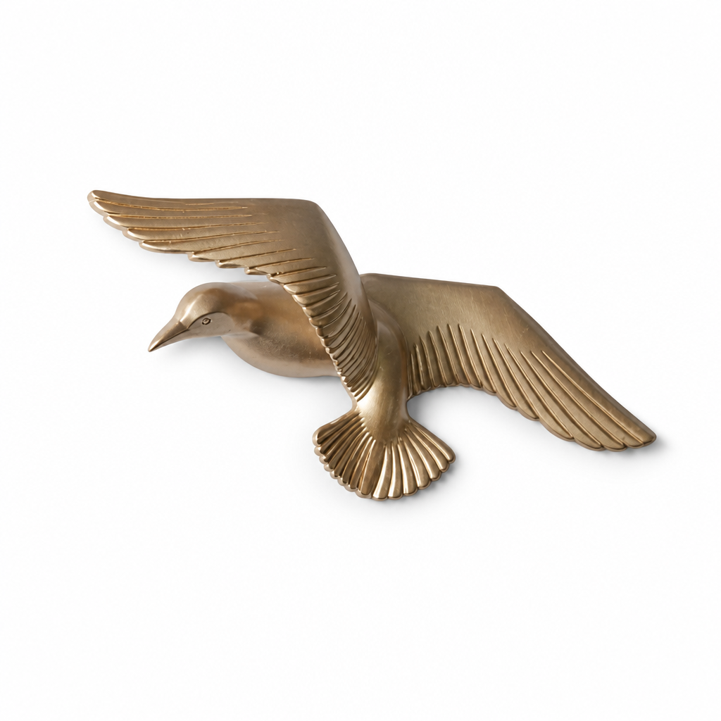 Laser-Engraved 3D Seagull Wall Decor