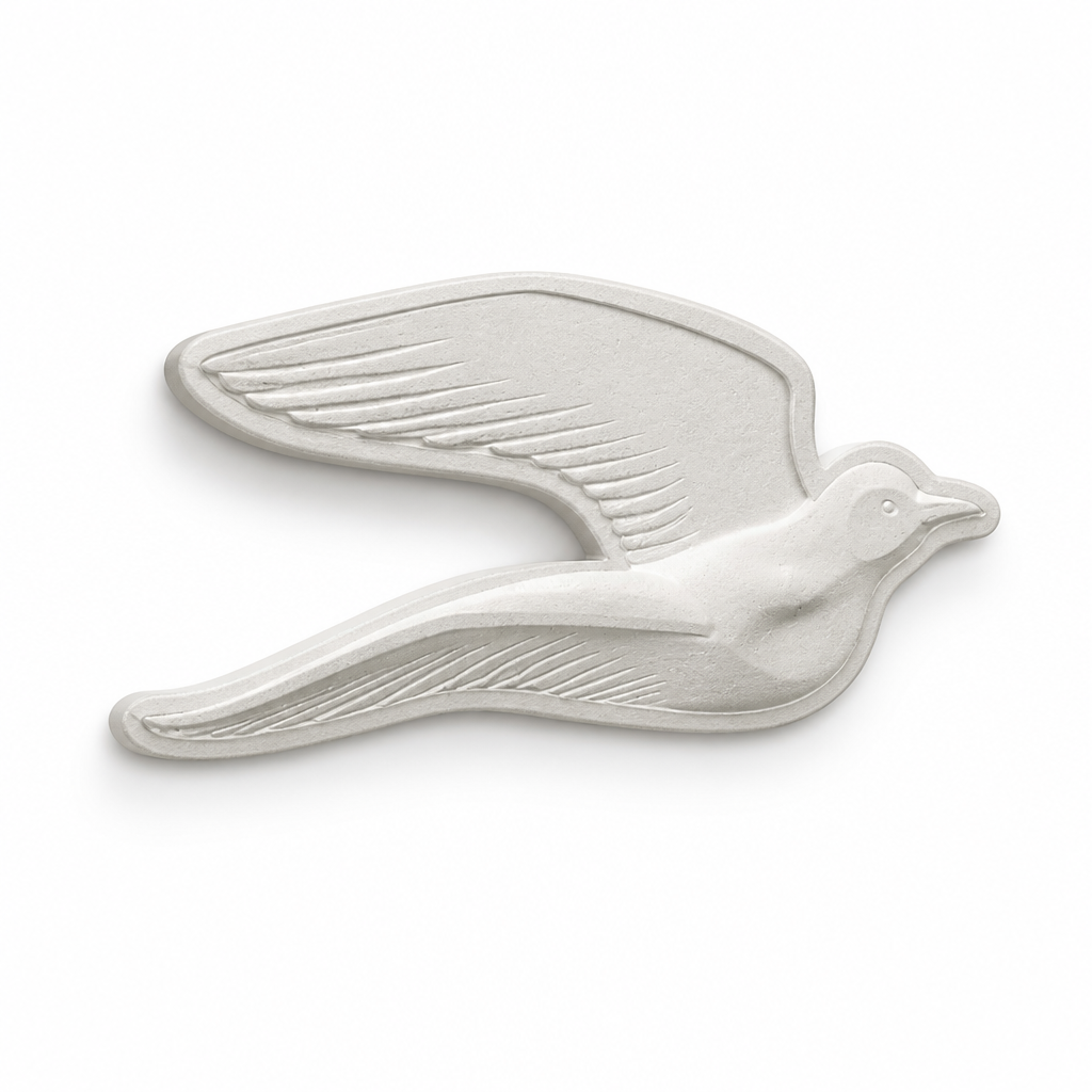 Laser-Engraved 3D Seagull Wall Decor