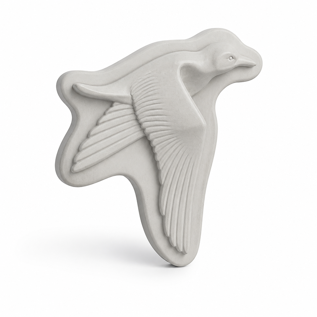 Laser-Engraved 3D Seagull Wall Decor