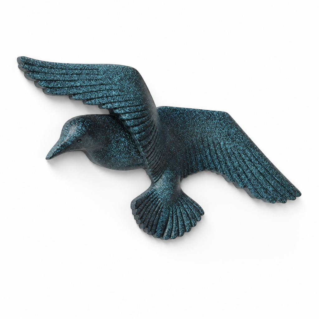 Laser-Engraved 3D Seagull Wall Decor