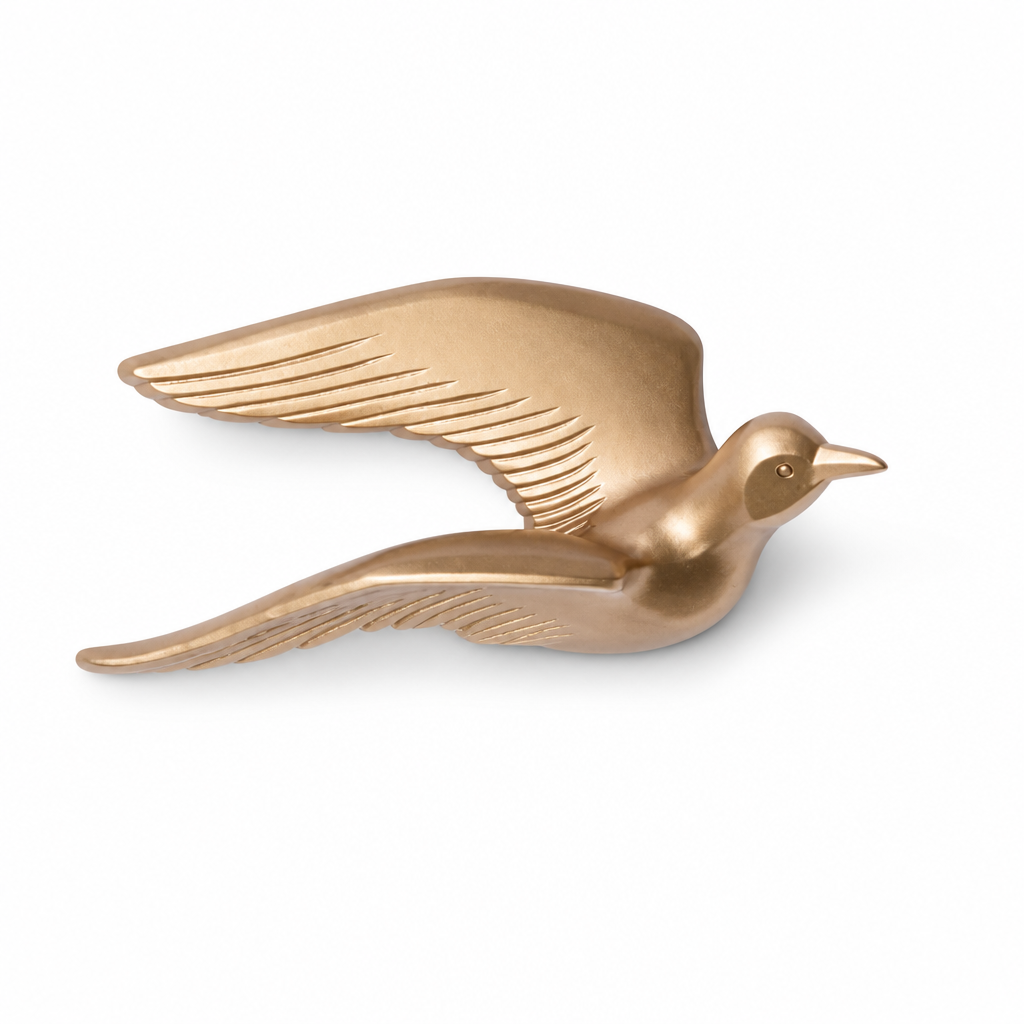 Laser-Engraved 3D Seagull Wall Decor