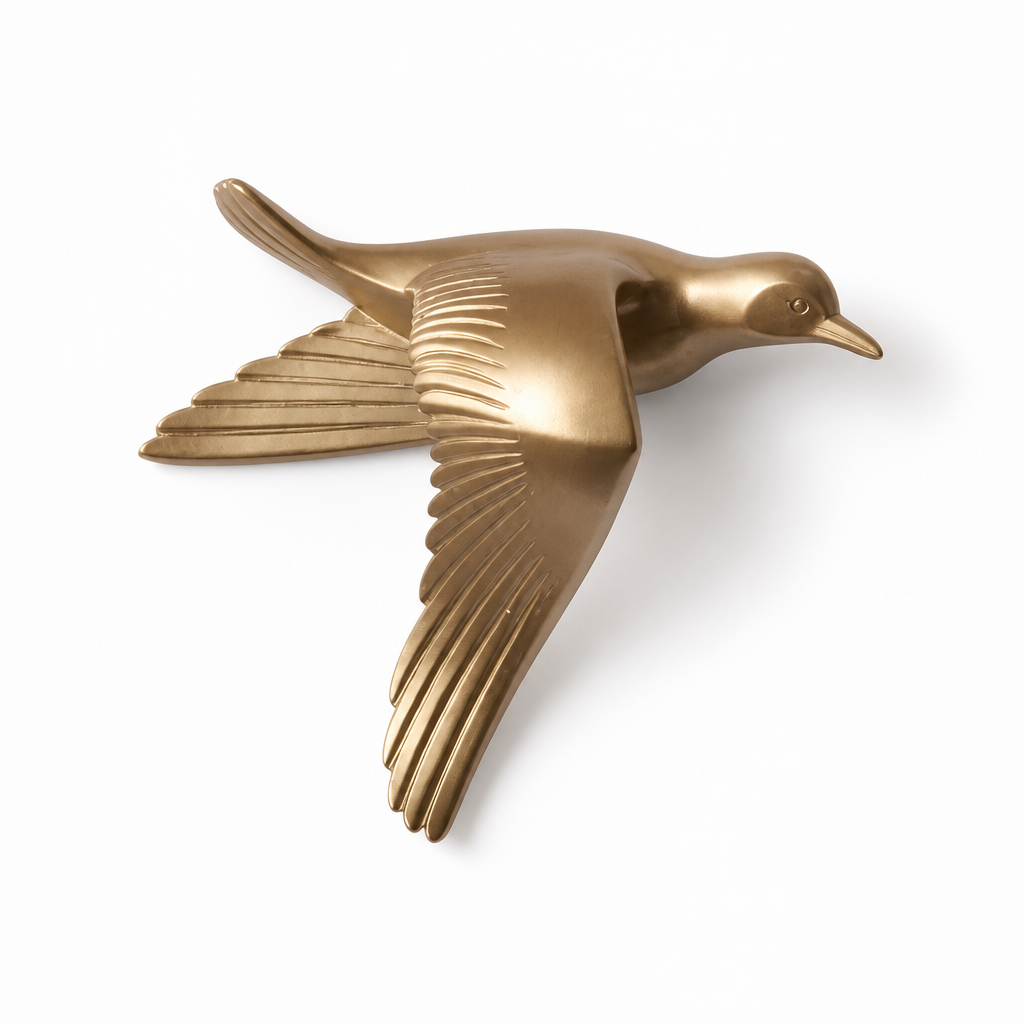 Laser-Engraved 3D Seagull Wall Decor