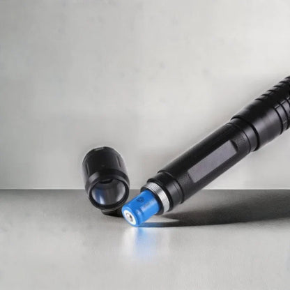 Laser Flashlight Blue Adjustable Focus Fire-Starting