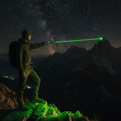 Laser Pointer Adjustable Focus Long-Range USB Rechargeable