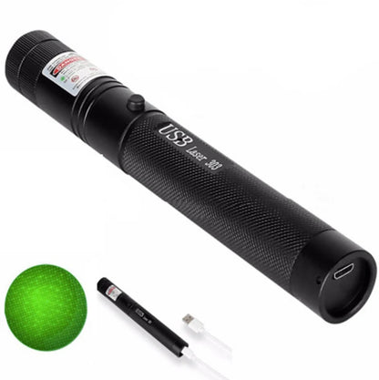 Laser Pointer Adjustable Focus Long-Range USB Rechargeable