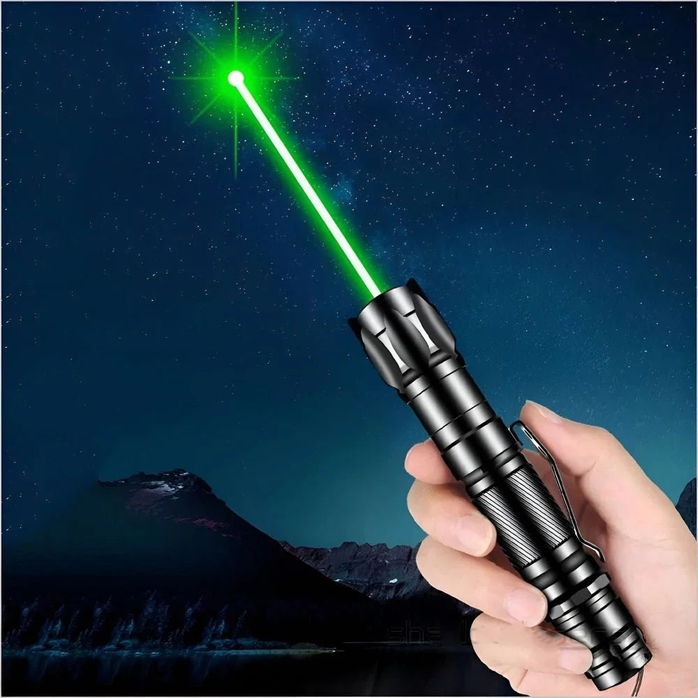 Laser Pointer Green USB Rechargeable 6,562-Ft Range